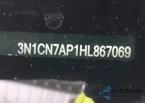 2017 Nissan Versa 1.6 Sv from USA, damaged, VIN 3N1CN7AP1HL867069